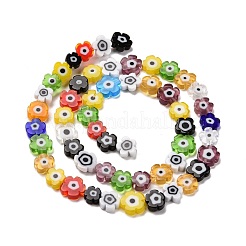 Ручной работы стеклянная бусина тысячецветник нитей&nbsp;LAMP-J035-8mm-40