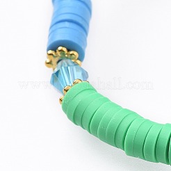 Ручной полимерной глины браслеты&nbsp;BJEW-JB04634