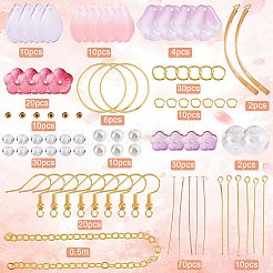 Наборы для самостоятельного изготовления длинных сережек-цветков DIY-SC0019-65
