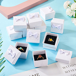 Квадратные картонные бумажные подарочные коробки для хранения колец&nbsp;CON-TAC0001-17B