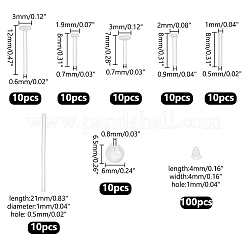 Пластиковые и силиконовые гайки для ушей KY-WR0001-06