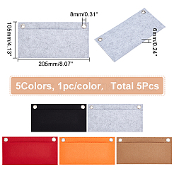 5 шт. 5-цветный войлочный органайзер для кошелька&nbsp;FIND-WR0007-36A