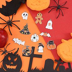 28шт 14 стиля хэллоуин тема сплава эмаль подвески&nbsp;ENAM-SZ0001-63P