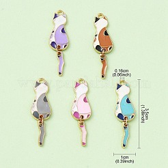 5 шт. 5 цвета экологически чистые подвески из сплава с эмалью&nbsp;ENAM-YW0003-57