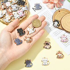 36 шт. 9 стиля печатных сплавных подвесок&nbsp;ENAM-SC0006-94