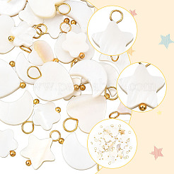 50 шт подвески из натуральных пресноводных ракушек&nbsp;FIND-SC0020-74