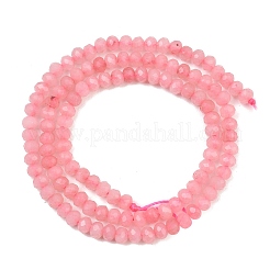 Hilos de cuentas de jade blanco natural teñido&nbsp;GG-CBAF9EE-A23-3x4mm