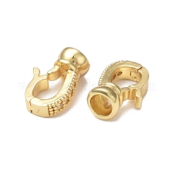 Реечное покрытие латунь микро паве прозрачный кубический цирконий складные застежки&nbsp;KK-E080-02G