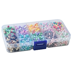 60 г 10 цвета непрозрачные акриловые бусины OACR-FS0001-75