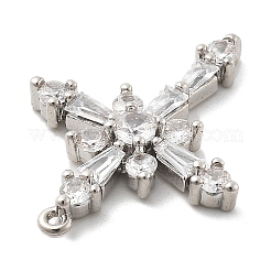 Pendentifs en laiton zircon cubique transparent&nbsp;KK-L228-03P-01