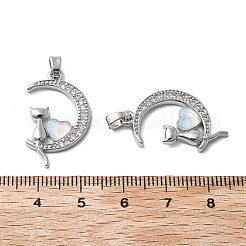 Кубический цирконий из латуни со стеклянными подвесками&nbsp;KK-Z103-07P-02