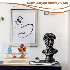Одноуровневые прямоугольные прозрачные акриловые коробки для минифигурок ODIS-WH0017-104A