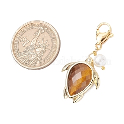 Подвеска в виде черепахи из натурального кварцевого кристалла HJEW-JM03321