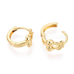 Латунные серьги обруча&nbsp;EJEW-N063-06G