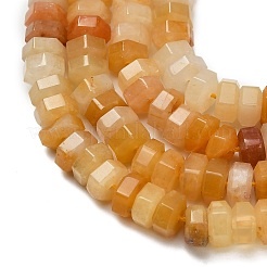 Естественный желтый авантюрин бисер нитей&nbsp;G-G317-A05-3x6mm