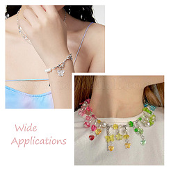 96 шт. 24 стильных граненых прозрачных стеклянных подвесок GLAA-SW0001-04