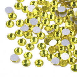Cabochons de strass dos plat en verre&nbsp;X-RGLA-S002-12SS-33