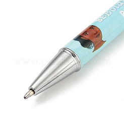 Пластиковая шариковая ручка с принтом «Будь смелым&nbsp;LS-AJEW-C038-01C