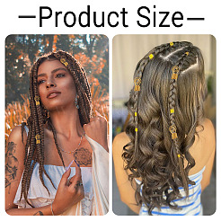 10 Stück Dreadlock-Perlen aus Legierung.&nbsp;FIND-TA0008-53B