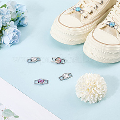 Подвески для шнурков из сплава и смолы&nbsp;FIND-CP0002-94D