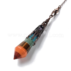 Маятники биолокации природных драгоценных камней чакры AJEW-XCP0002-22