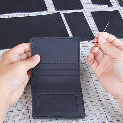 Наборы для изготовления кожаного мужского кошелька своими руками DIY-WH0349-228B
