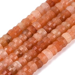 Chapelets de perles en aventurine rouge naturelle&nbsp;G-Q606-46A-06