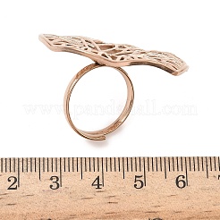 Регулируемые манжетные кольца из нержавеющей стали 304 RJEW-Z121-01RG-01