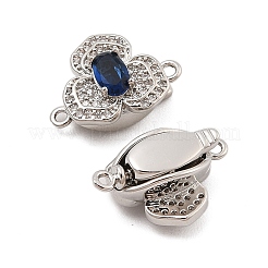 Латунные застежки из прозрачного кубического циркония с микропаве KK-C075-16P