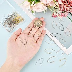 80 шт. 4 цвета латунные крючки для серег&nbsp;KK-FH0004-45