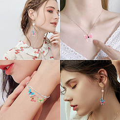 Латунные подвески с принтом&nbsp;KKC-SC0001-01