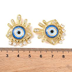 Стойки обшивки латунь микро проложить Циркон подвеску KK-H486-22G-01