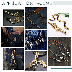 U-образные латунные застежки с крючками для ключей&nbsp;KK-PH0004-97B