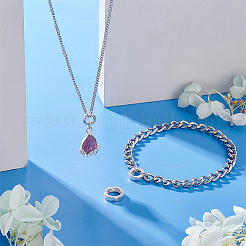 3 шт. 3 стиля 925 застежки-пружинки из стерлингового серебра&nbsp;STER-PH0003-25