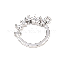 Messing micro pave klare zirkonia anhänger&nbsp;KK-D225-14P-02