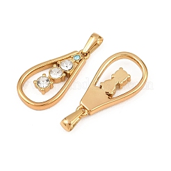 Подвески из нержавеющей стали 304 со стразами&nbsp;STAS-P438-16G