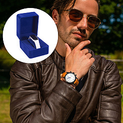 Boîtes à montres individuelles en velours&nbsp;CON-TADJ0001-02A