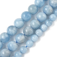 Природные Аквамарин бисер нитей&nbsp;G-D327-C03-6mm