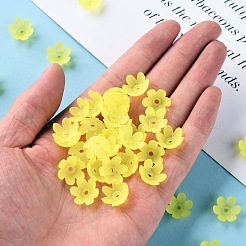 Матовые акриловые колпачки из бисера MACR-S371-07A-717