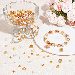 700 шт. 3 вида стеклянных перламутровых бусин HY-BBC0001-01C