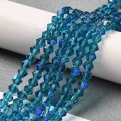 Trasparenti perle di vetro placca fili&nbsp;GLAA-F029-2mm-D01