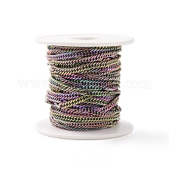 Cadenas de eslabones cubanos de acero inoxidable 304 con revestimiento iónico (IP)&nbsp;STAS-N0013-21M