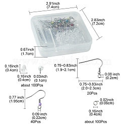 60 шт. 2 крючка для сережек из хирургической стали 316 стиля и нержавеющей стали 304 DIY-FS0005-46