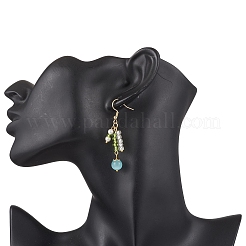 Глаза кота болтающийся серьги EJEW-JE06496-02