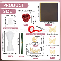DIY-Sets zur Herstellung künstlicher Rosensträuße aus Stoff&nbsp;DIY-BC0016-74