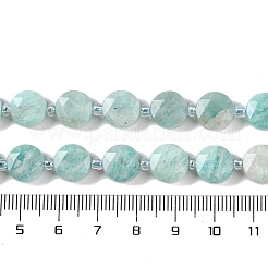 Природных амазонит бисер нитей G-N342-18