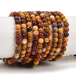 Круглый природных mookaite бисер пряди&nbsp;G-F216-4mm-19