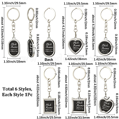 Брелок с подвеской из цинкового сплава&nbsp;KEYC-SP0001-50