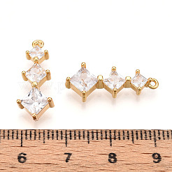 Латунные микро проложить кубического циркония подвески&nbsp;X1-KK-N261-118A-G