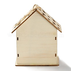 Рождественская тема деревянный дом подвесные украшения&nbsp;LS-DJEW-B011-02